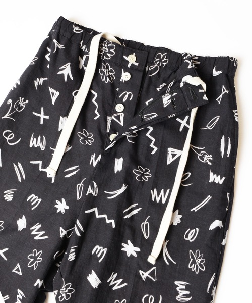 HOLIDAY（ホリデイ）の「SUNO&MORRISON KHADI DRAWSTRINGS SHIRT PANTS スノアンドモリソンカディドローストリングスシャツパンツ（その他パンツ・レディース・ブラック・ONE SIZE）」の4枚目の写真