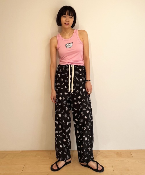 HOLIDAY（ホリデイ）の「SUNO&MORRISON KHADI DRAWSTRINGS SHIRT PANTS スノアンドモリソンカディドローストリングスシャツパンツ（その他パンツ・レディース・ブラック・ONE SIZE）」の12枚目の写真
