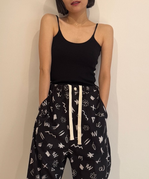 HOLIDAY（ホリデイ）の「SUNO&MORRISON KHADI DRAWSTRINGS SHIRT PANTS スノアンドモリソンカディドローストリングスシャツパンツ（その他パンツ・レディース・ブラック・ONE SIZE）」の14枚目の写真