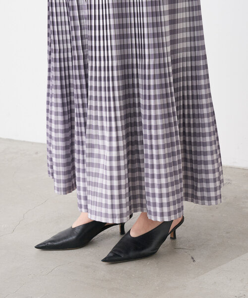 Jena espace merveilleux（ジェナ　エスパスメルヴェイユ）の「プリーツチェックスカート（スカート・レディース・グレー/ブラック/ベージュ・FREE）」の22枚目の写真