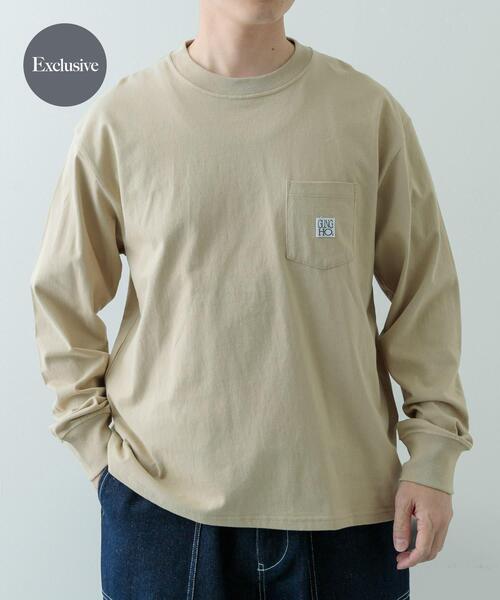 ITEMS URBANRESEARCH(アイテムズ アーバンリサーチ)の「『別注』GUNGHO×ITEMS ポケットロングTシャツ(Tシャツ/カットソー・メンズ・ベージュ/ホワイト/ブラック・MEDIUM/LARGE)」の1枚目の写真