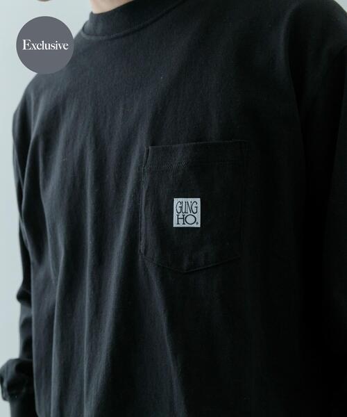 ITEMS URBANRESEARCH(アイテムズ アーバンリサーチ)の「『別注』GUNGHO×ITEMS ポケットロングTシャツ(Tシャツ/カットソー・メンズ・ベージュ/ホワイト/ブラック・MEDIUM/LARGE)」の3枚目の写真