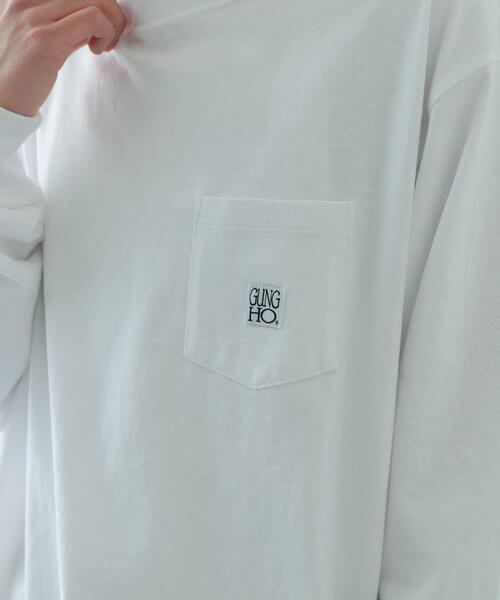 ITEMS URBANRESEARCH(アイテムズ アーバンリサーチ)の「『別注』GUNGHO×ITEMS ポケットロングTシャツ(Tシャツ/カットソー・メンズ・ベージュ/ホワイト/ブラック・MEDIUM/LARGE)」の4枚目の写真