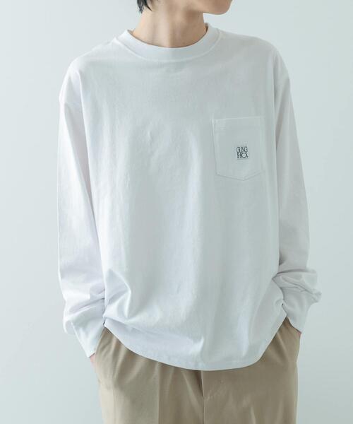 ITEMS URBANRESEARCH(アイテムズ アーバンリサーチ)の「『別注』GUNGHO×ITEMS ポケットロングTシャツ(Tシャツ/カットソー・メンズ・ベージュ/ホワイト/ブラック・MEDIUM/LARGE)」の5枚目の写真