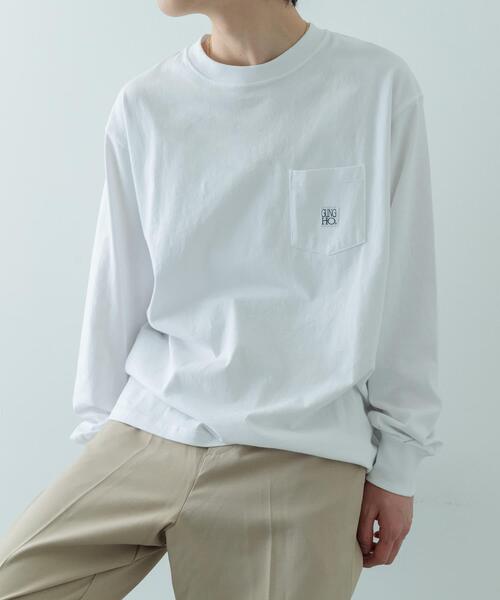 ITEMS URBANRESEARCH(アイテムズ アーバンリサーチ)の「『別注』GUNGHO×ITEMS ポケットロングTシャツ(Tシャツ/カットソー・メンズ・ベージュ/ホワイト/ブラック・MEDIUM/LARGE)」の6枚目の写真