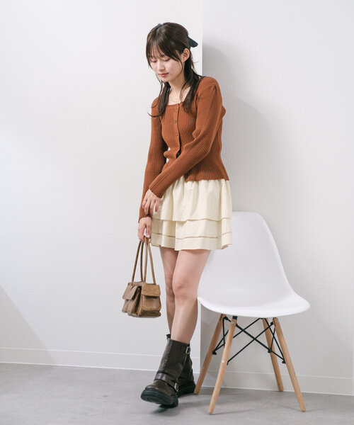 Kastane(カスタネ)の「ポケットボストンバッグ(ボストンバッグ・レディース・ベージュ/ブラウン・FREE)」の7枚目の写真