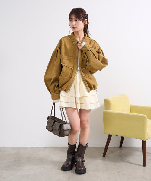 Kastane(カスタネ)の「ポケットボストンバッグ(ボストンバッグ・レディース・ベージュ/ブラウン・FREE)」の16枚目の写真