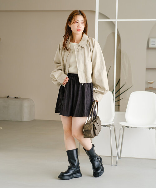 Kastane(カスタネ)の「ポケットボストンバッグ(ボストンバッグ・レディース・ベージュ/ブラウン・FREE)」の17枚目の写真