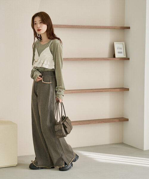 Kastane(カスタネ)の「ポケットボストンバッグ(ボストンバッグ・レディース・ベージュ/ブラウン・FREE)」の18枚目の写真