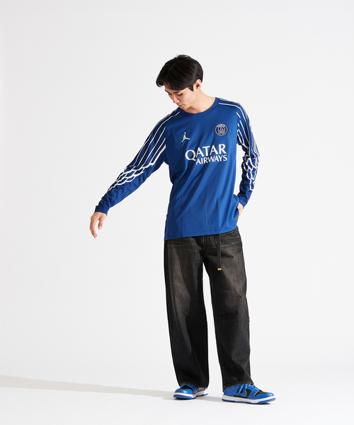 AIR JORDAN（エアジョーダン）の「【NIKE / ナイキ】Paris Saint-Germain Club Team 4th LS Sta HJ0867- 493（Tシャツ/カットソー・メンズ・ネイビー・SMALL/MEDIUM/LARGE/X-LARGE）」の9枚目の写真