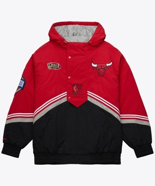 NBAナイロンジャケット Mitchell & Ness NBA THROW IT BACK RETRO JACKET VINTAGE LOGO