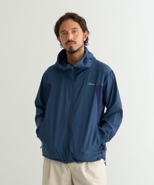 NANGA(ナンガ)の「HYBRID FLEX ZIP BLOUSON/ハイブリッドフレックスジップブルゾン(マウンテンパーカー・メンズ・グレー/ベージュ/ネイビー/ブラック・S/M/L/XL)」の4枚目の写真
