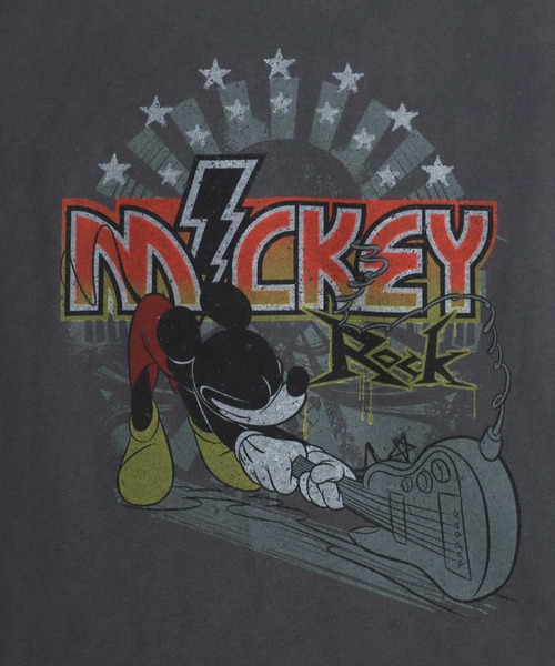 Disney（ディズニー）の「Disney/ディズニー ミッキーマウス オーバーサイズ ピグメント風 ヴィンテージ加工 ロックテイスト ノースリーブTシャツ/レディース メンズ（Tシャツ/カットソー・レディース・ブラック系その他/ブラック系その他4/ブラック系その他2/ブラック系その他5/ブラック系その他3・L/LL/M）」の16枚目の写真