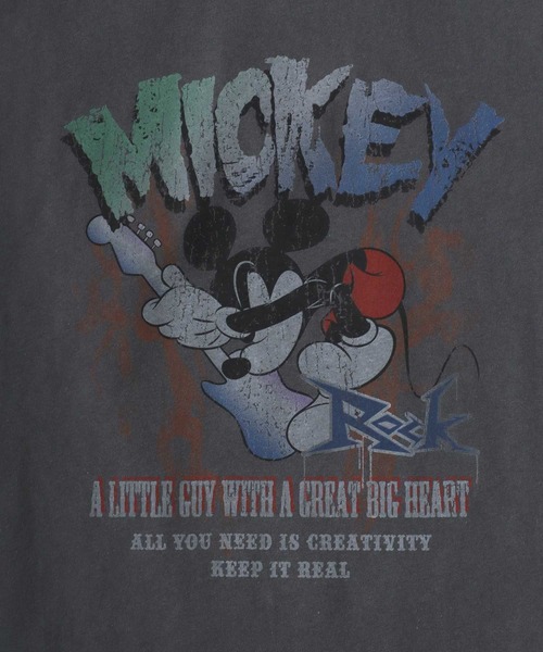 Disney（ディズニー）の「Disney/ディズニー ミッキーマウス オーバーサイズ ピグメント風 ヴィンテージ加工 ロックテイスト ノースリーブTシャツ/レディース メンズ（Tシャツ/カットソー・レディース・ブラック系その他/ブラック系その他4/ブラック系その他2/ブラック系その他5/ブラック系その他3・L/LL/M）」の15枚目の写真