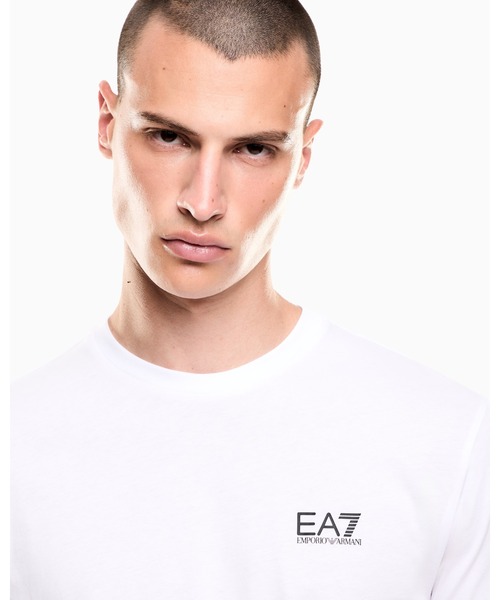 EMPORIO ARMANI EA7(エンポリオアルマーニイーエーセブン)の「<オンライン限定>【エンポリオ アルマーニ EA7】Logo Series Tシャツ コットンジャージー(Tシャツ/カットソー・メンズ・ブラック/ホワイト系・XX-LARGE/LARGE/MEDIUM/SMALL/X-LARGE/X-SMALL)」の8枚目の写真