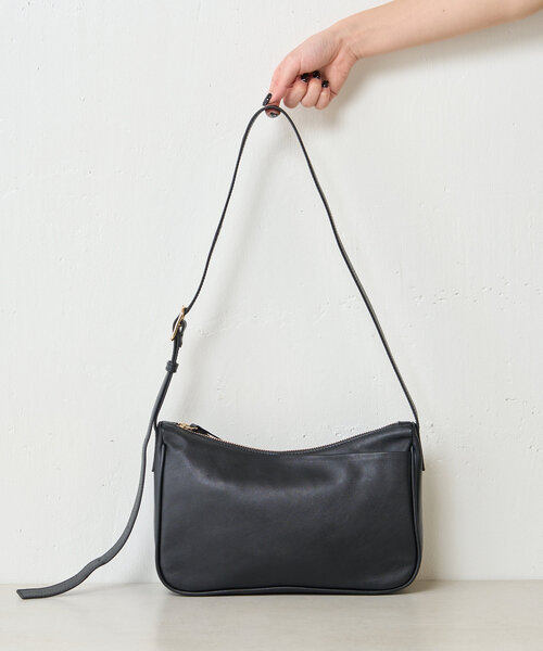 Jena espace merveilleux（ジェナ　エスパスメルヴェイユ）の「本革ショルダーバッグ（ショルダーバッグ・レディース・グレー/ブラック・FREE）」の5枚目の写真