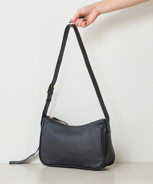 Jena espace merveilleux（ジェナ　エスパスメルヴェイユ）の「本革ショルダーバッグ（ショルダーバッグ・レディース・グレー/ブラック・FREE）」の6枚目の写真