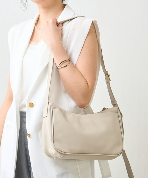 Jena espace merveilleux（ジェナ　エスパスメルヴェイユ）の「本革ショルダーバッグ（ショルダーバッグ・レディース・グレー/ブラック・FREE）」の14枚目の写真