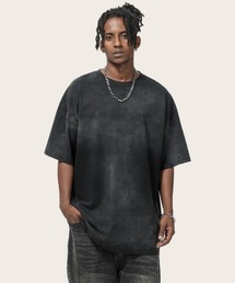 オーバーサイズユーズド加工無地Tシャツ
