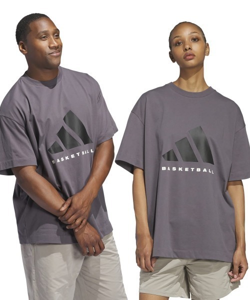 [ADIDAS] Tシャツ 半袖 バスケットボール スウェット カーキ adidas BASKETBALL TEE（アディダス バスケットボール 半袖T