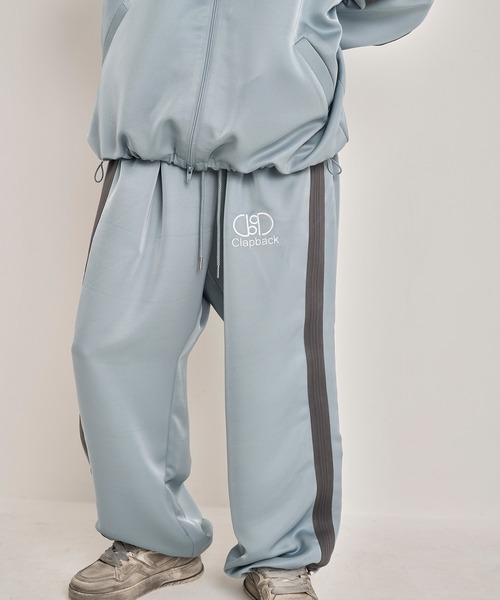 Nora Lily（ノラリリー）の「【Nora Lily】Wide Straight Line Track Pants（その他パンツ・メンズ・ブルー/ブラック/ミント・FREE）」の12枚目の写真