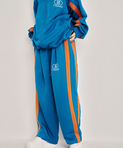 Nora Lily（ノラリリー）の「【Nora Lily】Wide Straight Line Track Pants（その他パンツ・メンズ・ブルー/ブラック/ミント・FREE）」の21枚目の写真