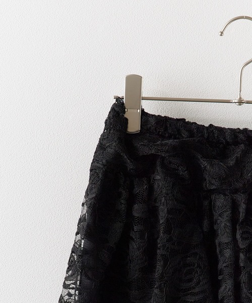 Chick（チック）の「Asymmetry Lace Skirt / アシンメトリーレーススカート（スカート・レディース・ブラック・S/M）」の3枚目の写真