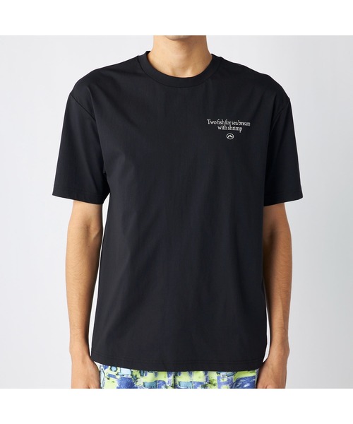 RUSTY（ラスティ）の「RUSTY ラスティ ブランド ロゴ バックプリント UVカット クルーネック 半袖 Tシャツ（Tシャツ/カットソー・メンズ・ブラック/ブルー/ホワイト/ピンク・L/LL/M）」の17枚目の写真