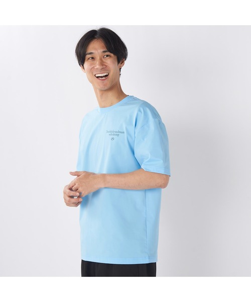 RUSTY（ラスティ）の「RUSTY ラスティ ブランド ロゴ バックプリント UVカット クルーネック 半袖 Tシャツ（Tシャツ/カットソー・メンズ・ブラック/ブルー/ホワイト/ピンク・L/LL/M）」の21枚目の写真