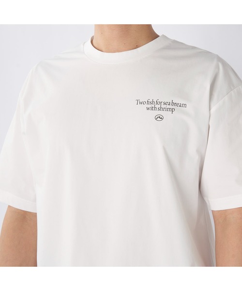 RUSTY（ラスティ）の「RUSTY ラスティ ブランド ロゴ バックプリント UVカット クルーネック 半袖 Tシャツ（Tシャツ/カットソー・メンズ・ブラック/ブルー/ホワイト/ピンク・L/LL/M）」の12枚目の写真