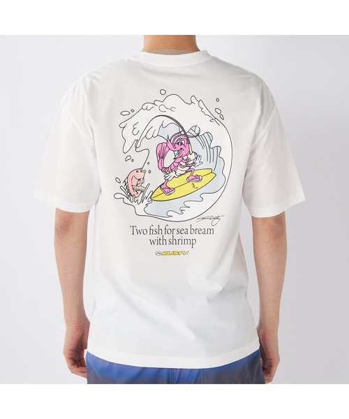 RUSTY（ラスティ）の「RUSTY ラスティ ブランド ロゴ バックプリント UVカット クルーネック 半袖 Tシャツ（Tシャツ/カットソー・メンズ・ブラック/ブルー/ホワイト/ピンク・L/LL/M）」の11枚目の写真