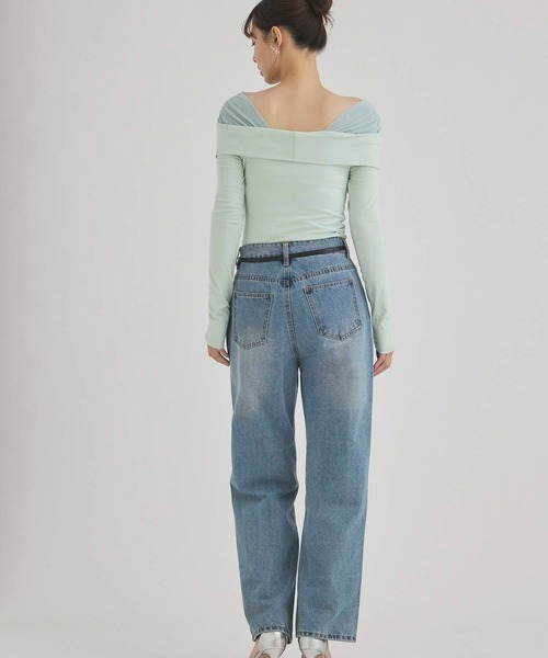 fifth(フィフス)の「オフショルチュールドッキングトップス(Tシャツ/カットソー・レディース・ミント/アイボリー・M)」の16枚目の写真