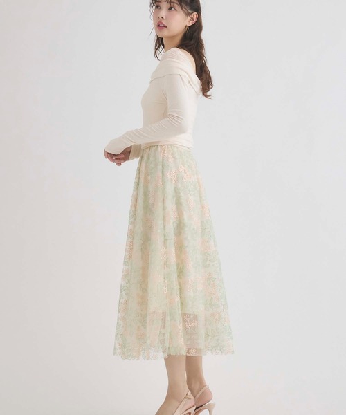fifth(フィフス)の「オフショルチュールドッキングトップス(Tシャツ/カットソー・レディース・ミント/アイボリー・M)」の8枚目の写真