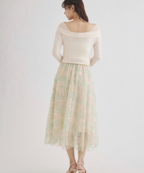 fifth(フィフス)の「オフショルチュールドッキングトップス(Tシャツ/カットソー・レディース・ミント/アイボリー・M)」の9枚目の写真