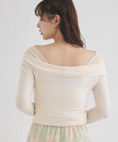 fifth(フィフス)の「オフショルチュールドッキングトップス(Tシャツ/カットソー・レディース・ミント/アイボリー・M)」の6枚目の写真