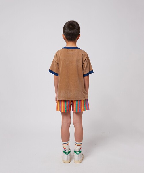 BOBO CHOSES(ボボショーズ)の「BOBO CHOSES / キッズ リンガー Tシャツ 2025SS(2~9才)(Tシャツ/カットソー・キッズ・ブラウン・2-3Y/4-5Y/6-7y/8-9y)」の4枚目の写真