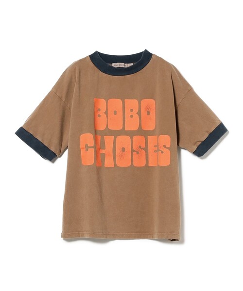 BOBO CHOSES(ボボショーズ)の「BOBO CHOSES / キッズ リンガー Tシャツ 2025SS(2~9才)(Tシャツ/カットソー・キッズ・ブラウン・2-3Y/4-5Y/6-7y/8-9y)」の5枚目の写真
