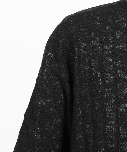 ANGENEHM（アンゲネーム）の「mt9526-Sheer fabric real layered oversized T-shirt Tシャツ（Tシャツ/カットソー・メンズ・ブラック×ホワイト/ブラウン系その他・S/M/L）」の19枚目の写真