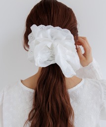 flower | ビッグレーススカラップシュシュ(シュシュ)