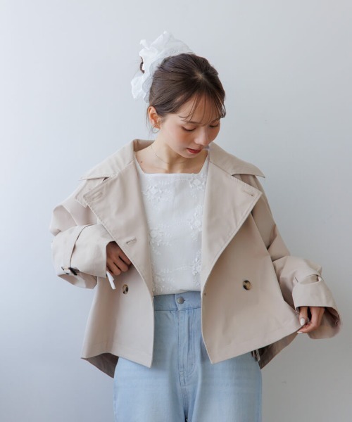 flower（フラワー）の「ビッグレーススカラップシュシュ（シュシュ・レディース・ホワイト・FREE）」の8枚目の写真