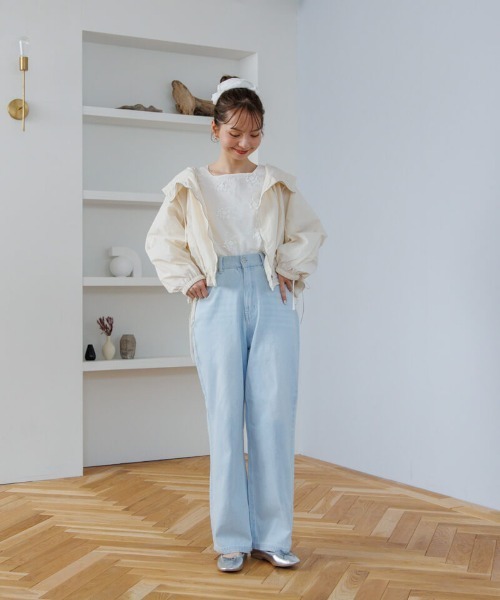 flower（フラワー）の「ビッグレーススカラップシュシュ（シュシュ・レディース・ホワイト・FREE）」の12枚目の写真