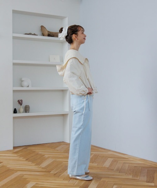 flower（フラワー）の「ビッグレーススカラップシュシュ（シュシュ・レディース・ホワイト・FREE）」の13枚目の写真