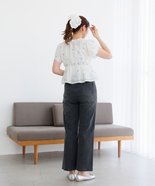 flower（フラワー）の「ビッグレーススカラップシュシュ（シュシュ・レディース・ホワイト・FREE）」の17枚目の写真