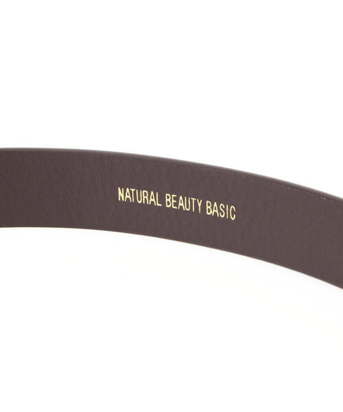 NATURAL BEAUTY BASIC（ナチュラルビューティーベーシック）の「プレーンバックルベルト（ベルト・レディース・ブラック/ダークブラウン・FREE）」の10枚目の写真