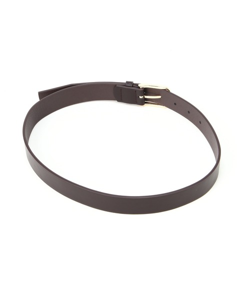 NATURAL BEAUTY BASIC（ナチュラルビューティーベーシック）の「プレーンバックルベルト（ベルト・レディース・ブラック/ダークブラウン・FREE）」の4枚目の写真