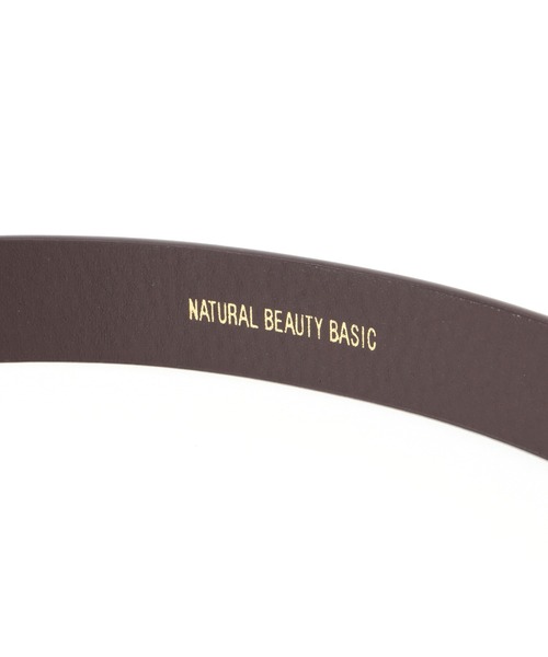 NATURAL BEAUTY BASIC（ナチュラルビューティーベーシック）の「プレーンバックルベルト（ベルト・レディース・ブラック/ダークブラウン・FREE）」の6枚目の写真