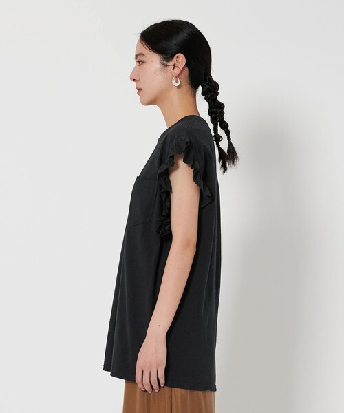 dahl’ia フリルスリーブ Tシャツ　united arrows dahl'ia＞フリルスリーブ スウェット（Tシャツ/カットソー
