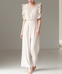 SAISON DE PAPILLON | 可愛さ満点フリルオールインワン(サロペット/オーバーオール)