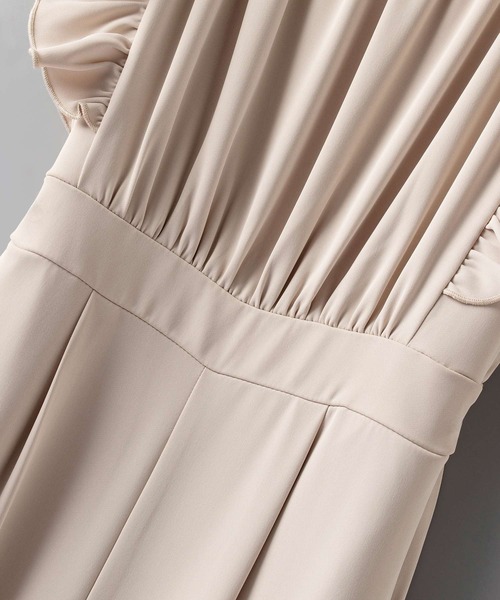 SAISON DE PAPILLON(セゾンドパピヨン)の「可愛さ満点フリルオールインワン(サロペット/オーバーオール・レディース・ベージュ/ブラック・S/M/L)」の10枚目の写真