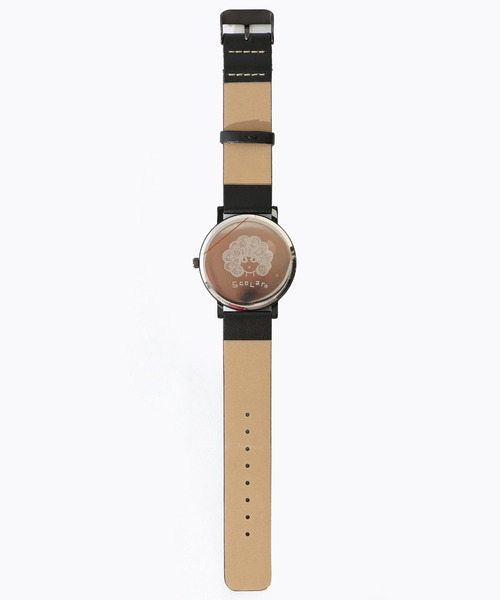 ScoLar(スカラー)の「SJ-022:ネコとSCOLARロゴ 総柄腕時計(アナログ腕時計・レディース・アイボリー/ブラック・M)」の14枚目の写真